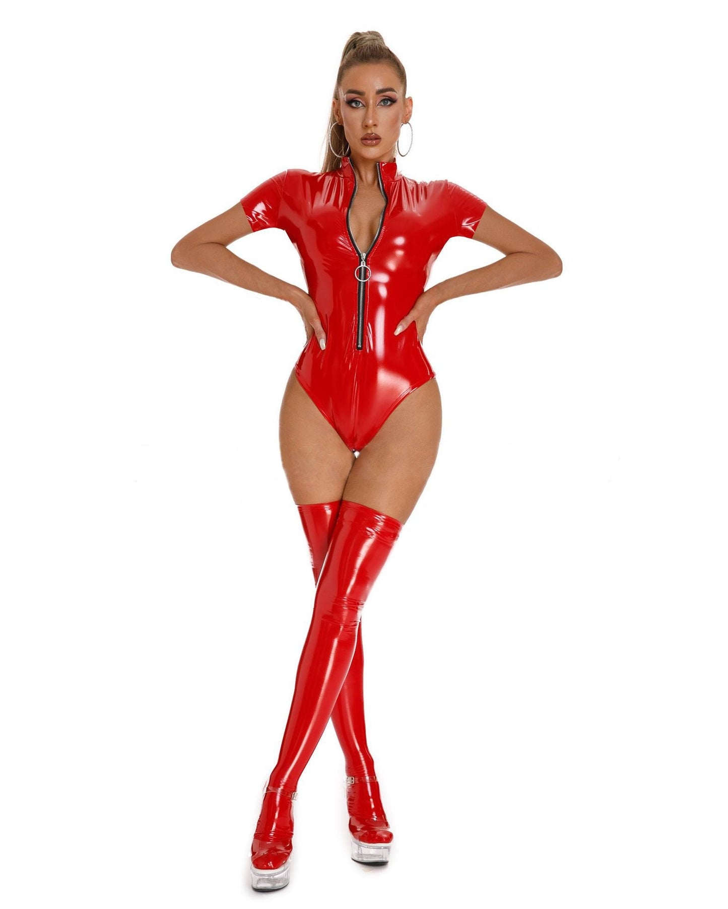 Search Officer Uniform Sexy One-in-one Body Shaping Suit