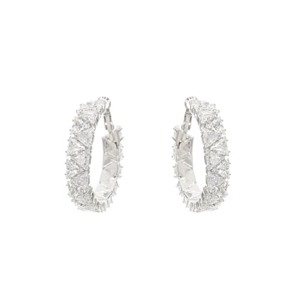 Léa crystal-embellished circle earrings