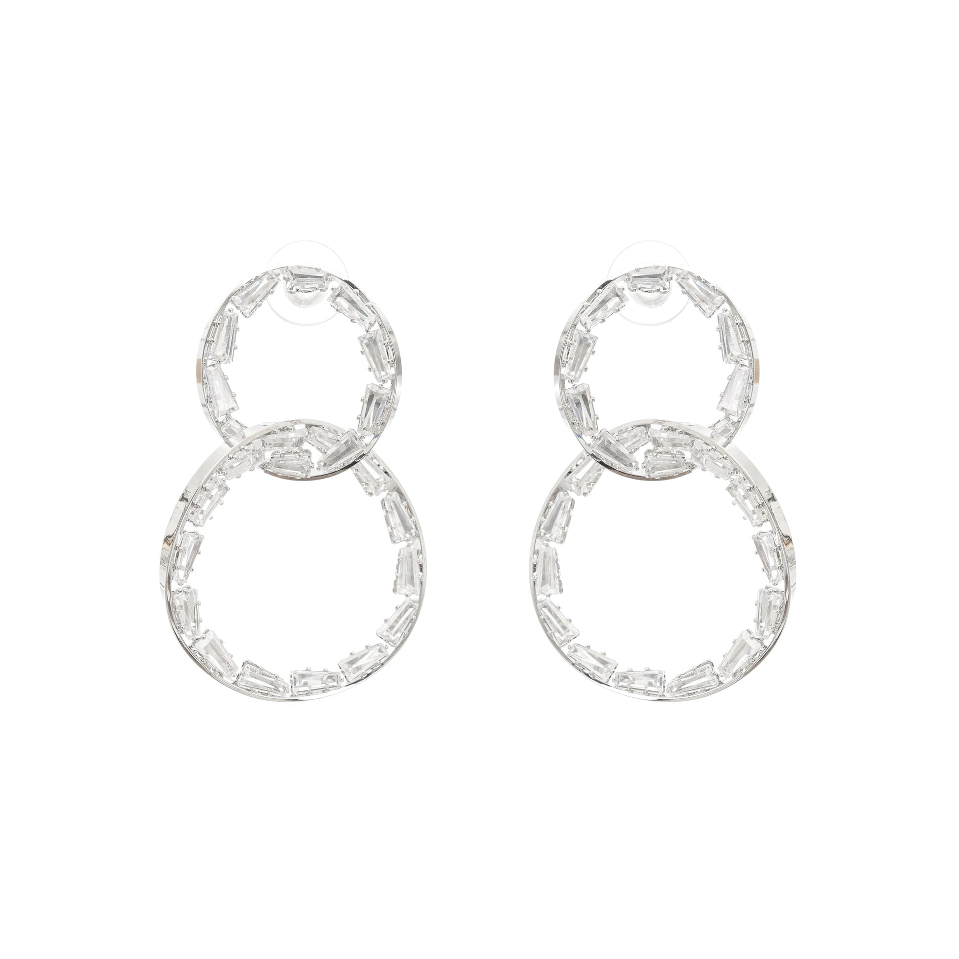 Nadine double-hoop earrings