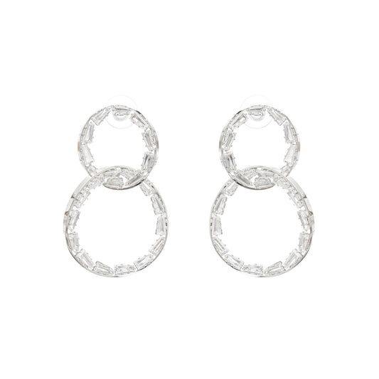 Nadine double-hoop earrings