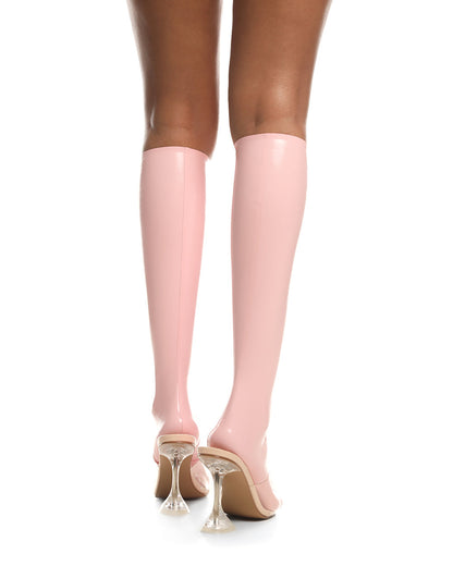 High Socks "Glimp" Baby Pink