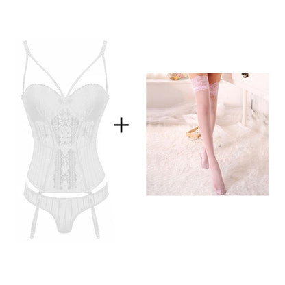 Boldessa® Wine Kisses Bralette Garter Sets