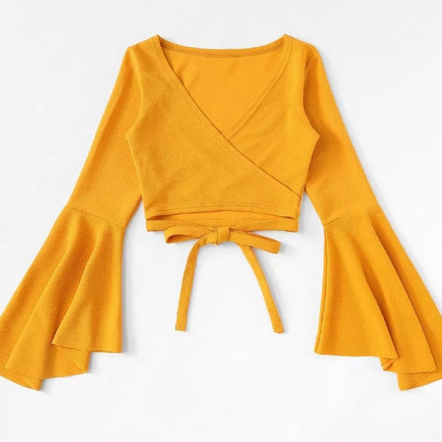 Boldessa® The Way You Smile Crop Blouse