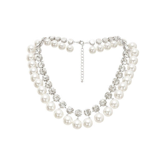 Valérie pearl-embellished layered necklace