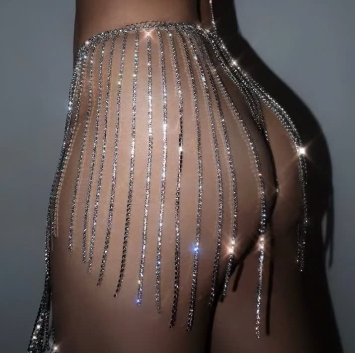 Boldessa® Glam Glow Crystal Body Chain – Dazzling Waist & Belly Jewelry for Bold & Sexy Looks